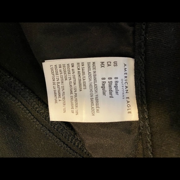 High Waisted Black American Eagle Jegging - Picture 2 of 6